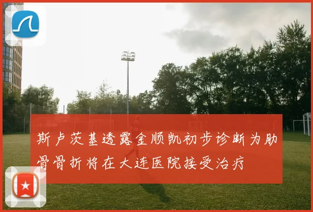 斯卢茨基透露金顺凯初步诊断为肋骨骨折将在大连医院接受治疗